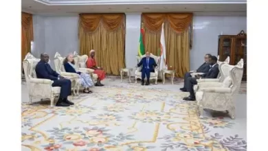 صورة الرئيس غزواني يتباحث مع مسؤولة أممية حول الوضع في الساحل