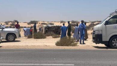 صورة وفاة رئيس جهة الترارزة في حادث سير على طريق نواكشوط – تكند