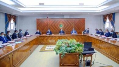 صورة مجلس الوزراء ينعقد بالقصر الرئسي تحت رئاسة رئيس الجمهورية محمد ولد الشيخ الغزواني