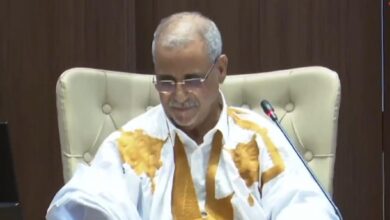 صورة انتخاب ولد مكت رئيسا للبرلمان الموريتاني الجديد