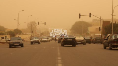 صورة توقع تأثر الرؤية وارتفاع درجات الحرارة في أغلب مناطق البلاد