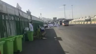 صورة حجاج موريتانيا يصلون إلى منى لقضاء يوم التروية