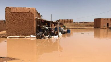 صورة وفاة سيدة وغرق طفلة عقب أمطار بلعصابه ولبراكنه