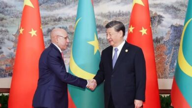 صورة غزواني يؤكد التزام موريتانيا “بمبدأ صين واحدة” ويشيد بدعم بكين