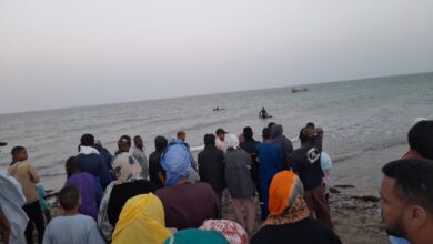 صورة غرق طفلين كانا يسبحان بشاطئ كبانو بنواذيبو