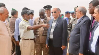 صورة وزير المياه يطلع على حجم الأشغال في المرحلة الثانية من مشروع آفطوط الشرقي (صور)