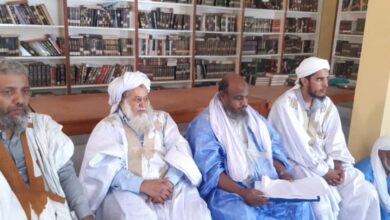 صورة أئمة بنواذيبو يطالبون بفتح تبرع رسمي لغزة وينددون بالمجزرة