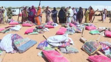 صورة الحوض الغربي.. توزيع مساعدات على المتضررين من الأمطار