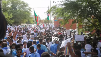 صورة نواكشوط: وقفة تضامنية مع شعب فلسطين بعد الاعتداءات على غزة