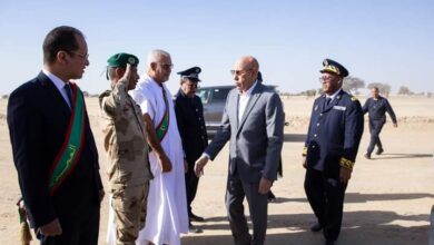 صورة بعد زيارة دامت يومين لاترارزة غزواني يعود لانواكشوط قادما من مدينة أركيز (تفاصيل)