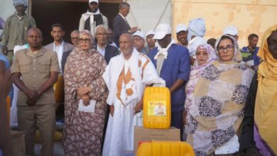 صورة ولاتة: مفوضية الأمن الغذائي تطلق توزيعات غذائية ومشاريع تنموية