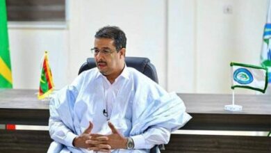 صورة تعرض رئيس جهة ولاية داخلت نواذيبو لحادث سير