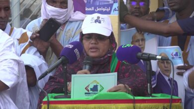 صورة رئيسة جهة نواكشوط تنظم تظاهرة لدعم ترشح رئيس الجمهورية لمأمورية ثانية