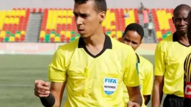 صورة اختيار الموريتاني دحان بيده لقيادة مباراة مصر والموزمبيق في الكان