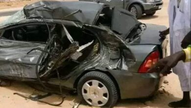 صورة انقلاب سيارة يودي بحياة ثلاثة أشخاص على الطريق الرابط بين ألاك وأغشوركيت