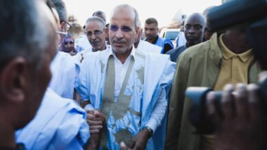 صورة رئيس حزب الإنصاف يصل مدينة كيفة لاستقبال الرئيس غزواني