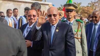 صورة الجالية الموربتانية ببانجول تخصص استقبالا حاشدا للرئيس محمد ولد الشيخ الغزواني (صور)