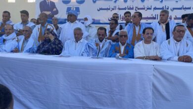 صورة تحالف تيارت من أجل الوطن ينظم مهرجانا حاشدا دعما للرئيس غزواني