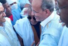 صورة أطر ووجهاء “باركيول” يستقبلون رئيس حزب الإنصاف بحفاوة على مشارف مدينة كيفة (صور)