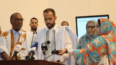 صورة تظاهرة سياسية لمبادرة العهد والوفاق الداعمة للرئيس غزواني برئاسة محمد ولد أحمد عيشة