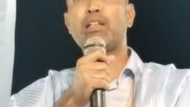 صورة المقداد ولد أجهاه يدعو في مهرجان تحالف أطر مركز الرشيد الإداري للتصويت للمرشح غزواني