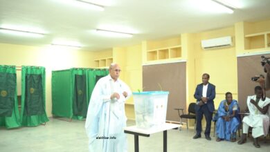 صورة اللجنة الوطنية المستقلة للانتخابات تؤكد فوز غزواني بمأمورية ثانية