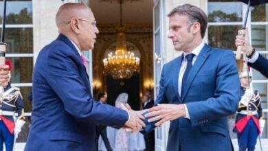 صورة الرئيس المنتخب غزواني: يؤكد رغبته في تطوير علاقات موريتانيا وفرنسا