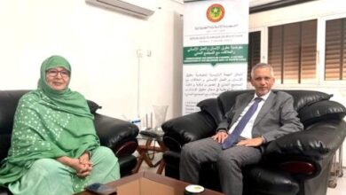 صورة مفوض حقوق الإنسان يستقبل رئيسة المرصد الوطني لحقوق المرأة والفتاة