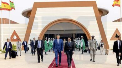 صورة رئيس الحكومة الاسبانية “بيدور سانشيز” ينهي زيارته لموريتانيا