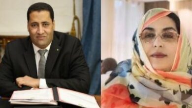 صورة النائب أمقيرة بنت الوداني تهنئ الوزير الأول المختار ولد أنجاي على التعيين المستحق