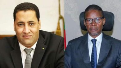 صورة مهلة بنت طالبنا تهنئ الوزير الأول المختار ولد أنجاي وتشكر ولد بلال على حسن التعامل