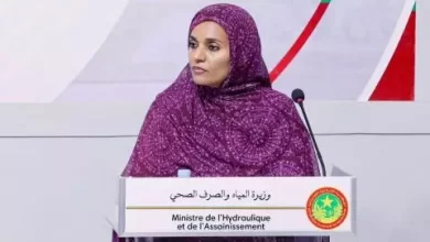 صورة وزيرة المياه: هدفنا الأساسي توفير إنتاج مستمر وكاف من المياه لنواكشوط