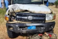 صورة وفاة شخص في حادث سير على الطريق الرابط بين سيليبابي وغوري
