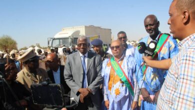 صورة رجل الأعمال والنائب الناجي التركزي يوزع 300 سلة غذائية لدعم المتضررين من الفيضانات في ولايتي اترارزة ولبراكنة