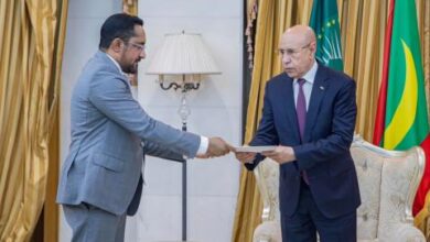 صورة الرئيس غزواني يتسلم رسالة خطية من الرئيس المالي