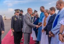 صورة رئيس حزب الوحدة والتنمية يشكر جماهير حزبه بولايات الضفة وولاية داخلت نواذيبو (رسالة)