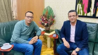 صورة الصحفي اقريني أمينوه يلتقي نقيب الصحفيين المصريين