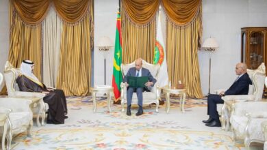 صورة رسالة من ولي العهد السعودي إلى الرئيس الغزواني تؤكد متانة العلاقات بين البلدين