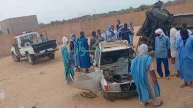صورة وفاة سيدة وإصابة آخرين في حادث سير شمال روصو