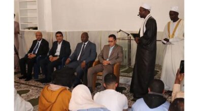 صورة وزير الشؤون الإسلامية يدشن جامعًا جديدًا في قرية اغنودرت