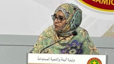 صورة وزيرة البيئة تؤكد نجاح السيطرة على تسرب الغاز في حقل “السلحفاة الكبرى آحميم