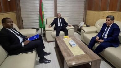 صورة وزير الداخلية يستقبل رئيس بعثة المنظمة الدولية للهجرة في موريتانيا