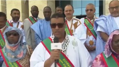 صورة برلمانيون موريتانيون ينظمون وقفة تضامنية مع غزة (فيديو)