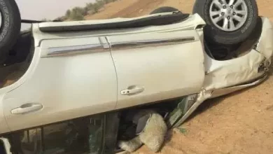 صورة إصابة عدة أشخاص في حادث سير على طريق نواكشوط- نواذيبو
