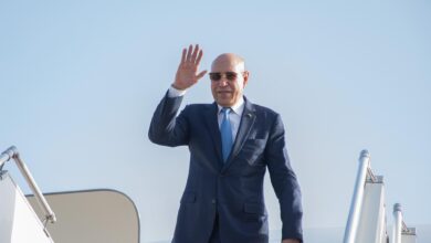 صورة رئيس الجمهورية يعود إلى نواكشوط بعد زيارة رسمية إلى السنغال