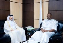 صورة رئيس حزب الإنصاف يستقبل سفير دولة قطر ويبحثان سبل تعزيز العلاقات الثنائية