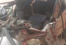 صورة حادث سير مروع على طريق تكنت يسفر عن حالتي وفاة وعدد من الجرحى
