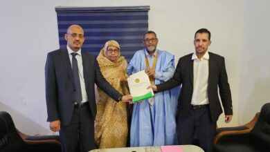 صورة الدكتور سيداتي ولد أعمر جودة يتسلم مهامه مديرًا عامًا لمركز الاستطباب بالنعمة