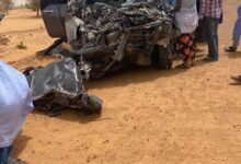 صورة خمسة قتلى في حادث سير مروع على طريق شگار – مقطع لحجار
