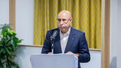 صورة غزواني: استكمال المرحلة الأولى من “آحميم” يجسد التعاون النموذجي بين موريتانيا والسنغال